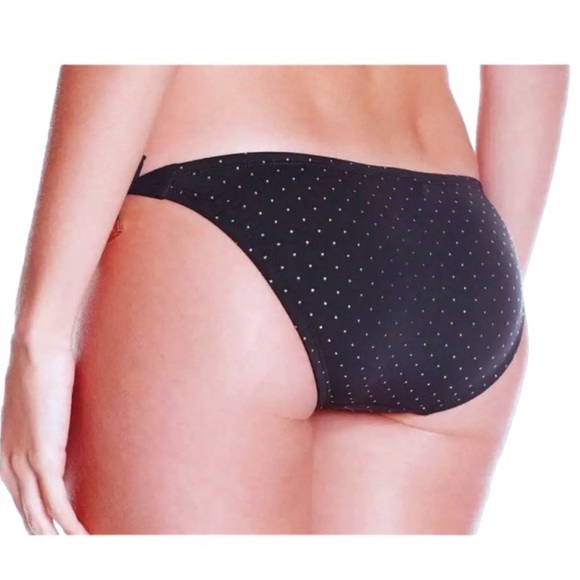 $210 Kensie Celebrity Sparkle Bikini Bottoms XSmall Gold Studs BEST OF CRUISE - Picture 10 of 16